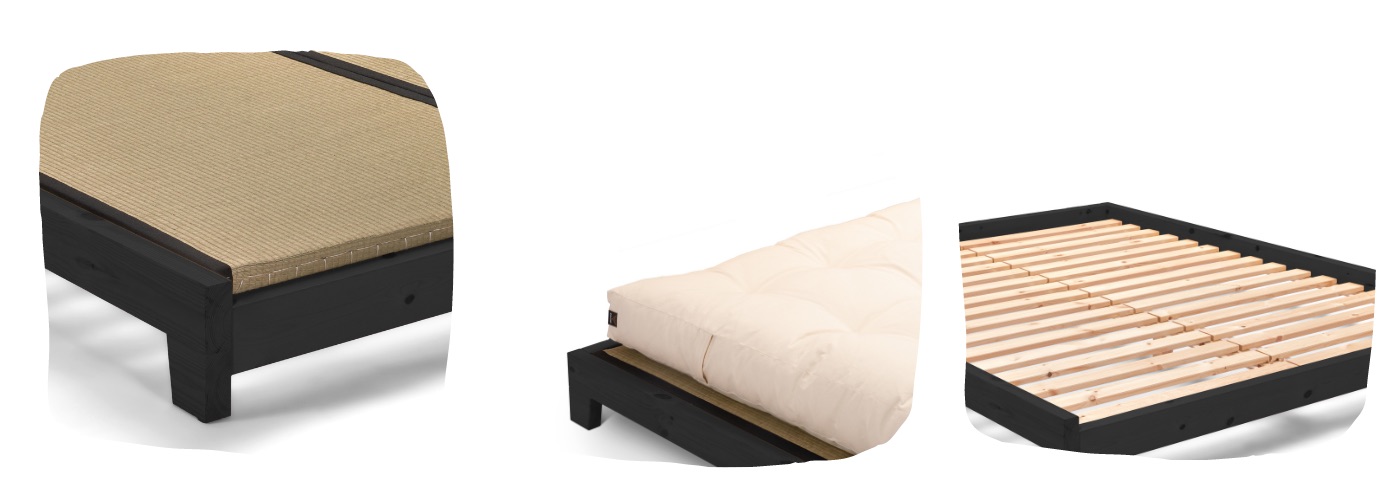 Podrobnosti o posteli Futon Aischa
