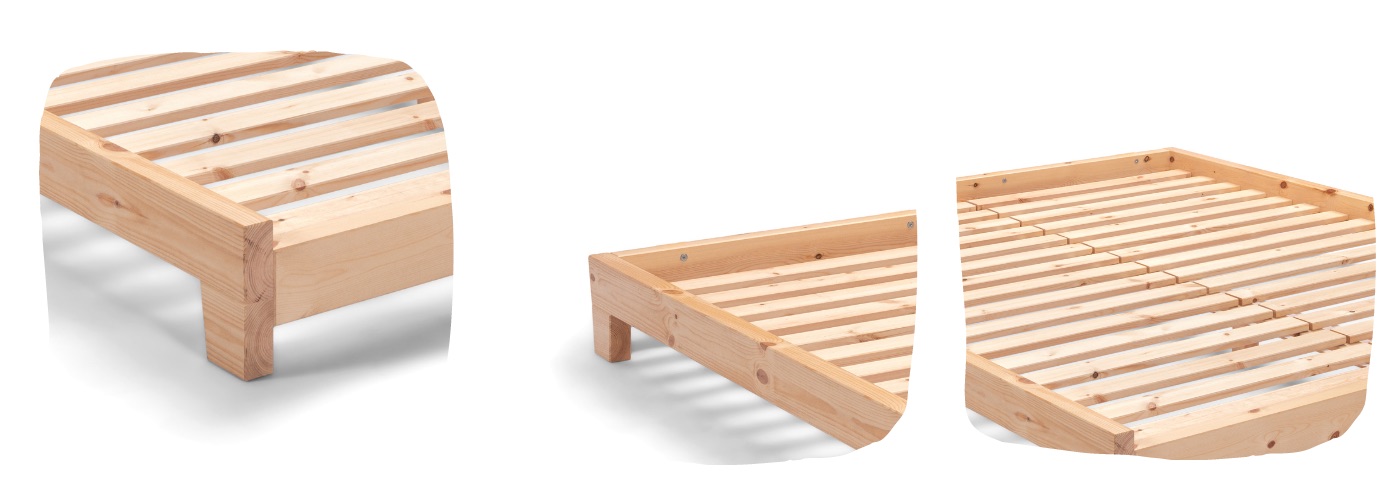 Podrobnosti o posteli Futon Aischa