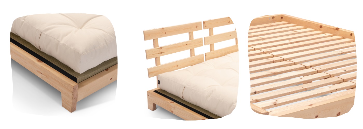Podrobnosti o posteli Futon Aischa