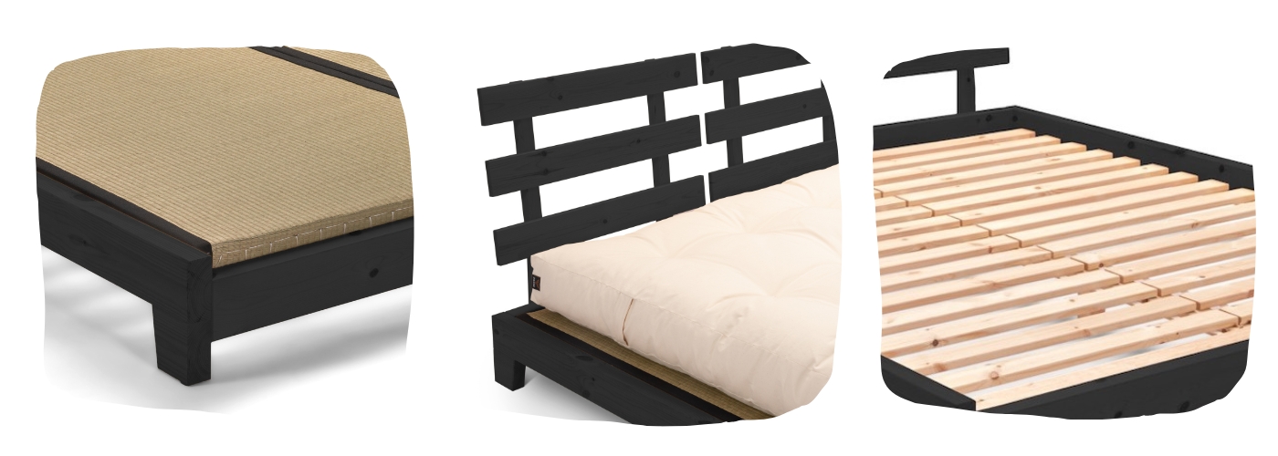 Podrobnosti o posteli Futon Aischa
