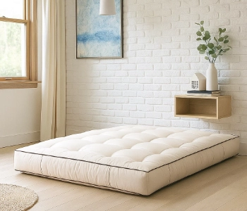 Futon jako stylový prvek japandi - jednoduchost a útulnost v jednom