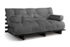 Rozkládací pohovka 180x200 - Slim Comfort Black - Pascall Futon Grey