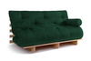Rozkládací pohovka 160x200 - Slim Exclusive Classic - Pascall Futon Bottle Green