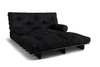 Rozkládací pohovka 160x200 - Slim Exclusive Black - Pascall Futon Černá barva