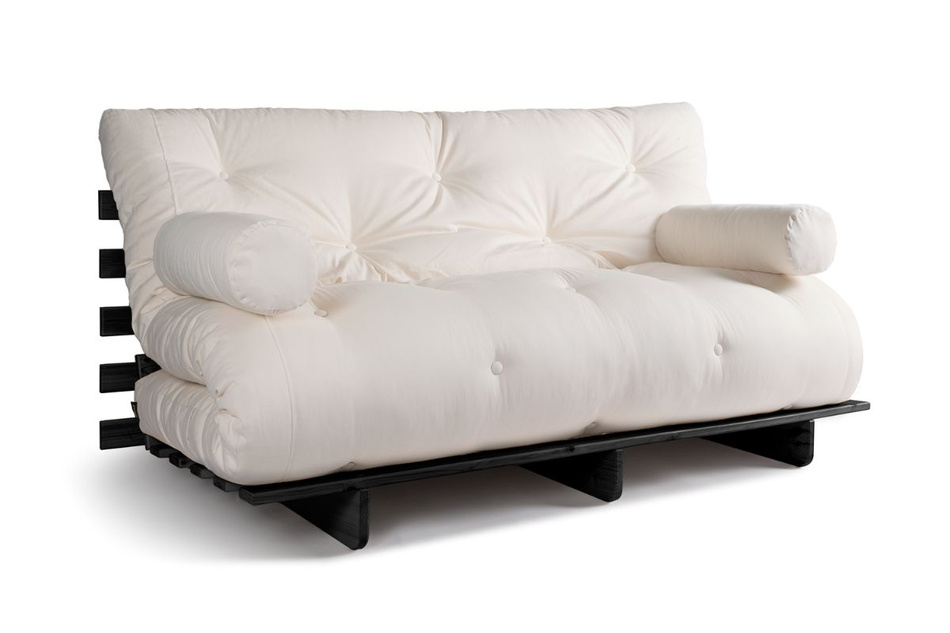 Rozkládací pohovka 160x200 - Slim Exclusive Black - Pascall Futon Ecru