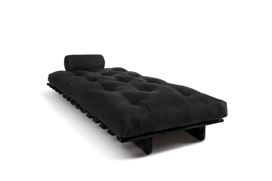 Rozkládací pohovka 90x200 - Slim Basic Black - Pascall Futon Black