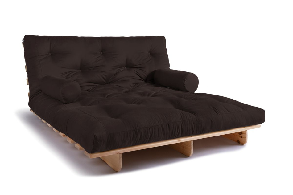 Rozkládací pohovka 160x200 - Slim Comfort Classic - Pascall Futon Brown