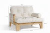 Křeslo Sakura - Pascall Futon Brown