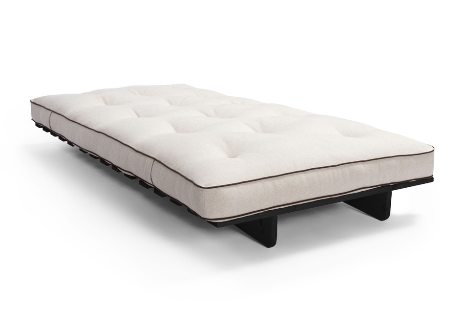 Rozkládací pohovka 90x200 - Slim Exclusive Kedro Black - Pascall Futon Povlečení