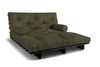 Rozkládací pohovka 160x200 - Slim Comfort Black - Pascall Futon Khaki
