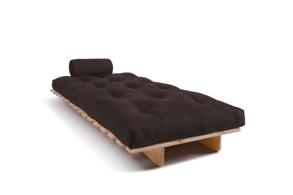 Rozkládací pohovka 90x200 - Slim Basic Classic - Pascall Futon Brown