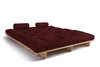Rozkládací pohovka 180x200 - Slim Comfort Classic - Pascall Futon Maroon