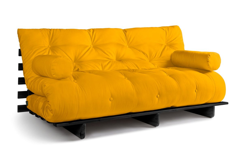 Rozkládací pohovka 180x200 - Slim Exclusive Black - Pascall Futon Honey
