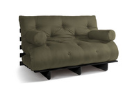 Rozkládací pohovka 140x200 - Slim Exclusive Black - Pascall Futon Khaki