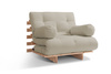 Zahradní pohovka 90x200 rozkládací - Freedom Classic - Pascall Futon Gris