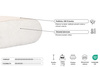 Matrace 120x200 přírodní - Futon Pascall Slim Natural Kedro Povlečení