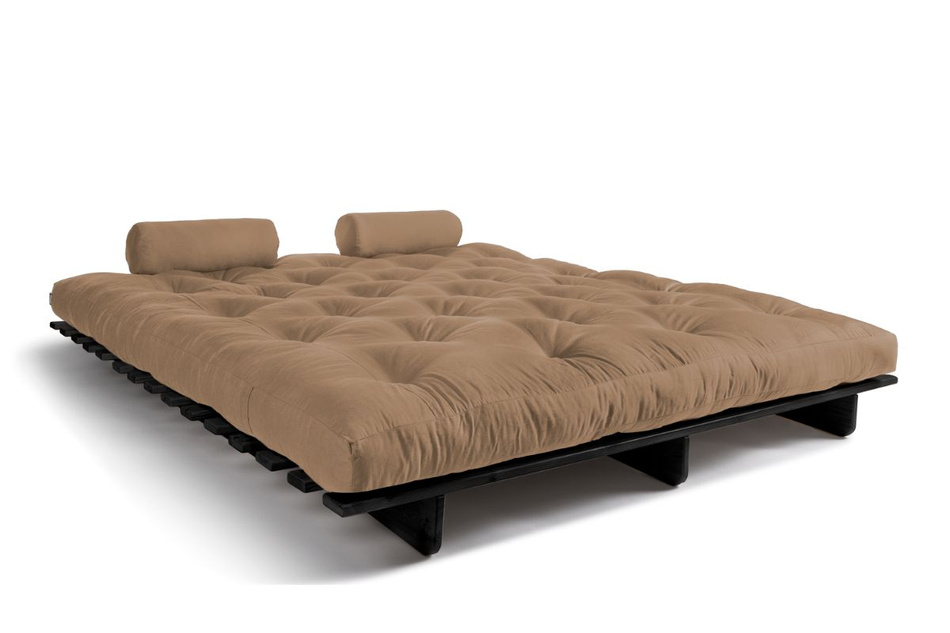 Rozkládací pohovka 180x200 - Slim Comfort Black - Pascall Futon Béžová barva