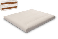 Matrace 180x200 přírodní s latexem a 2x kokosem - Futon Pascall Comfort Relax Hard Ecru
