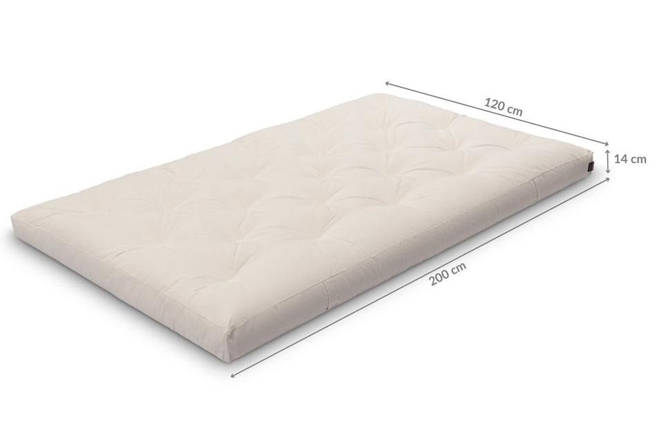 Matrace 120x200 přírodní s latexem - Futon Pascall Slim Latex Latexová matrace