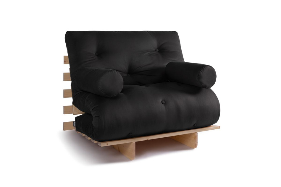 Rozkládací pohovka 90x200 - Slim Exclusive Classic - Pascall Futon Black