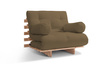 Zahradní pohovka 90x200 rozkládací - Freedom Classic - Pascall Futon Marron Light