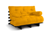 Rozkládací pohovka 120x200 - Slim Exclusive Black - Pascall Futon Honey