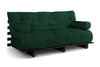Rozkládací pohovka 180x200 - Slim Exclusive Black - Pascall Futon Bottle Green