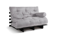 Rozkládací pohovka 120x200 - Slim Comfort Black - Pascall Futon Popel holubice