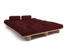Rozkládací pohovka 160x200 - Slim Basic Classic - Pascall Futon Maroon