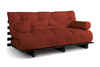 Rozkládací pohovka 180x200 - Slim Basic Black - Pascall Futon Zdění