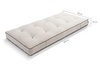 Matrace 90x200 přírodní s kokosem a 2x latexem - Futon Pascall Comfort Relax Kedro Povlečení