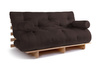 Rozkládací pohovka 160x200 - Slim Exclusive Classic - Pascall Futon Brown