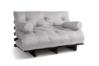 Rozkládací pohovka 140x200 - Slim Basic Black - Pascall Futon Popel holubice