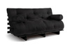 Rozkládací pohovka 160x200 - Slim Exclusive Black - Pascall Futon Černá barva