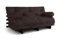 Rozkládací pohovka 160x200 - Slim Comfort Black - Pascall Futon Brown