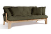 Rozkládací pohovka 200 cm - Sakura - Pascall Futon Khaki