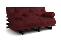 Rozkládací pohovka 160x200 - Slim Comfort Black - Pascall Futon Maroon