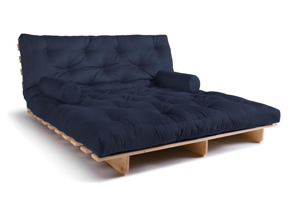 Rozkládací pohovka 180x200 - Slim Basic Classic - Pascall Futon Námořnická modrá