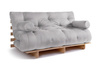 Rozkládací pohovka 160x200 - Slim Exclusive Classic - Pascall Futon Popel holubice