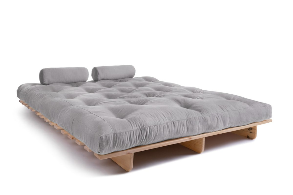 Rozkládací pohovka 160x200 - Slim Basic Classic - Pascall Futon Popel holubice