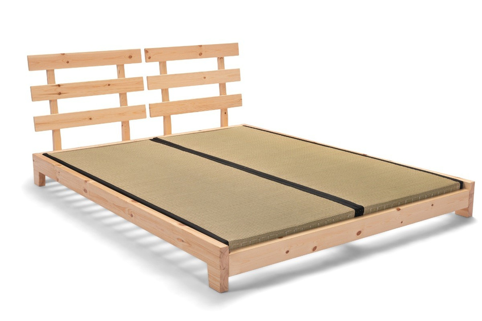 Pascall Dřevěná postel 140x200 - Aisha Exclusive Natura Tatami