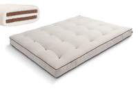 Matrace 160x200 přírodní s kokosem - Futon Pascall Medium Duo Coco Kedro Povlečení
