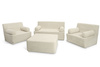 Flexio pouffe 85x85 - Pascall - manšestr krémový
