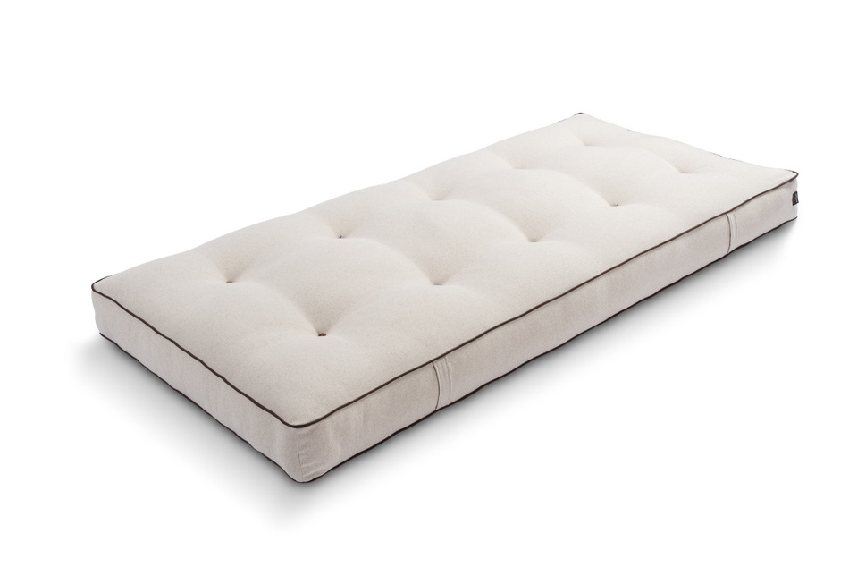 Matrace 90x200 přírodní s kokosem - Futon Pascall Medium Duo Coco Kedro Povlečení