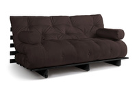 Rozkládací pohovka 180x200 - Slim Comfort Black - Pascall Futon Hnědá barva