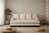Pohovka Tatami Medium Coco Kedro 80x200 - Pascall Futon Ecru