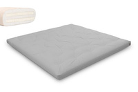 Matrace 200x200 přírodní s latexem - Futon Pascall Slim Duo Latex Dove Ash