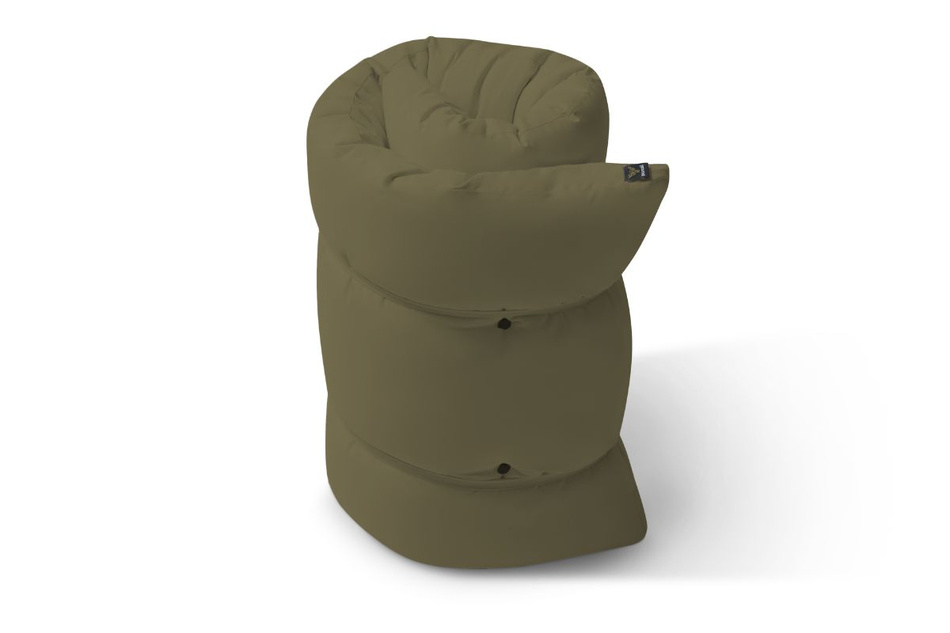 Futon Pascall Travel Natural - Matrace 140x200 Khaki - přírodní