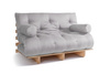 Rozkládací pohovka 140x200 - Slim Exclusive Classic - Pascall Futon Popel holubice