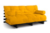 Rozkládací pohovka 180x200 - Slim Comfort Black - Pascall Futon Honey